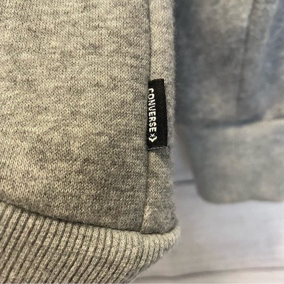 Converse Youth Grey Sweatshirt Logo on Front & Different Design on Each Arm- M - Picture 5 of 11